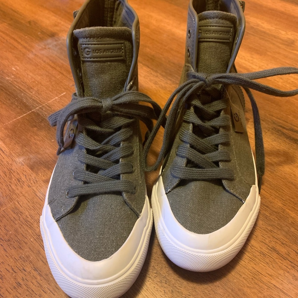 G by Guess Gray High-Top Sneakers